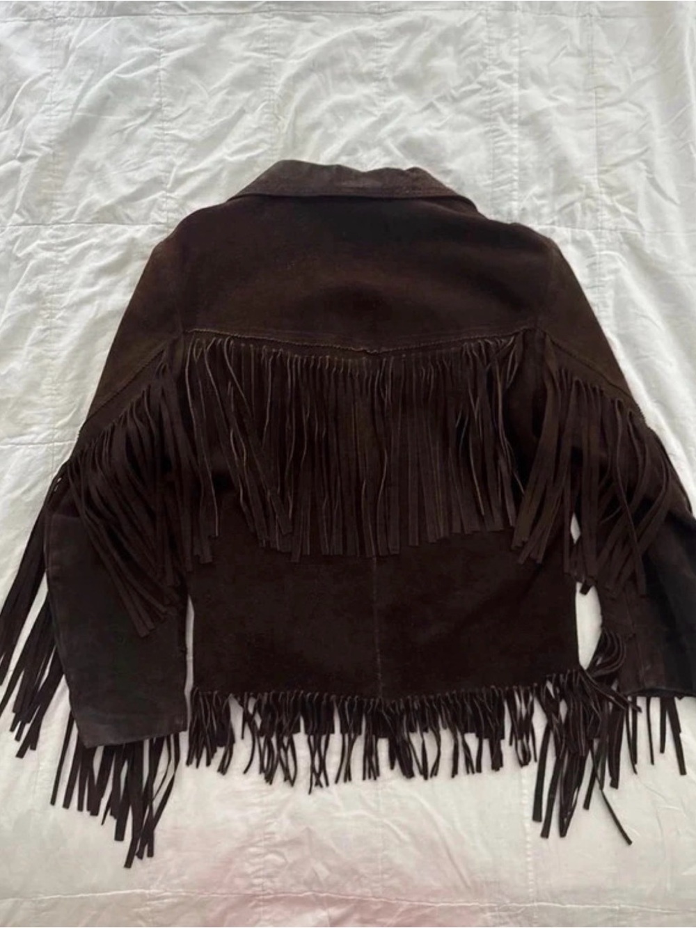 Unk Dark Brown Suede Fringe Jacket - Women's Western-Inspired - Picture 3 of 10